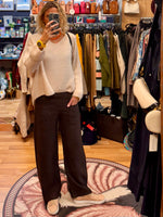 Linen Pants Chocolate
