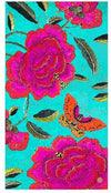Canvas Tablecloths- Peony Turquoise
